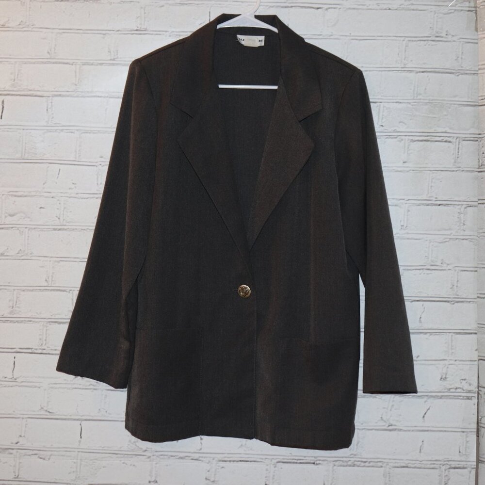 🖤 Alice Stuart Single‑Button Blazer · Size Small Classic & structured